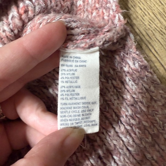 American‎ Eagle Outfitters Womens Small Pink Ombre Cowl Neck Pullover Sweater - Picture 9 of 9